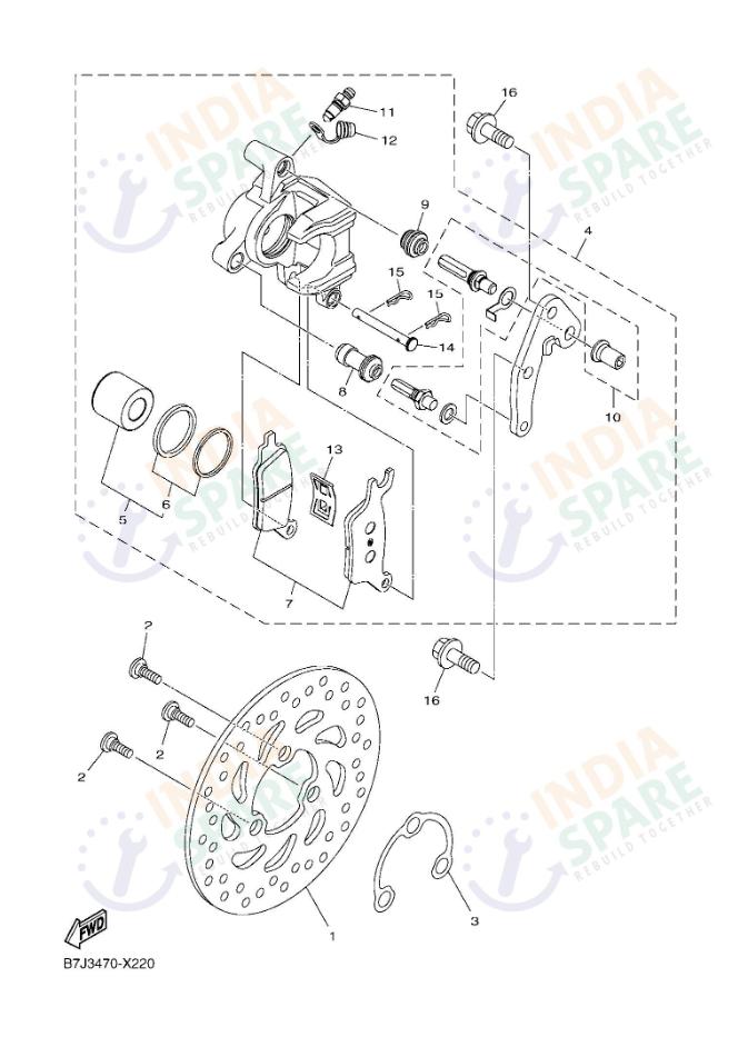 FRONT BRAKE CALIPER